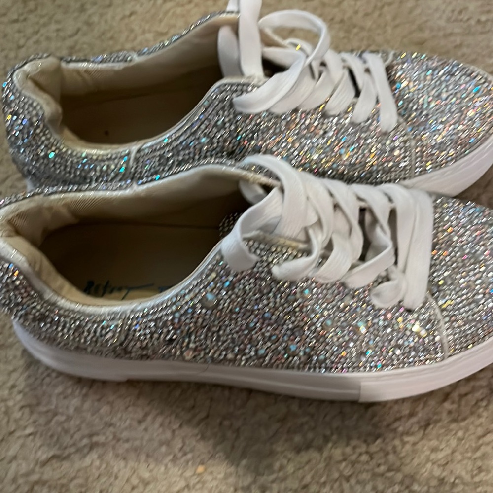 Betsey Johnson bling shoes size 6.5